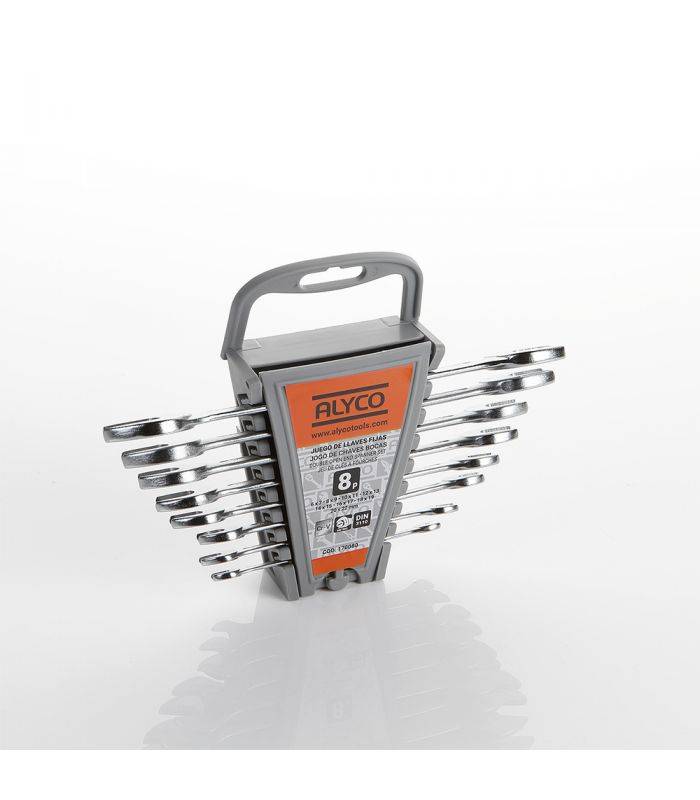 Set De Clés Fixes, Boîtier En Carton Alyco Orange Alyco 170080 - Image 3