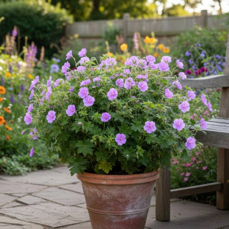 Géranium vivace Blushing Turtle® à fleurs Rose/ - feuillage Persistant - Godet - 5/20 cm - Imagen 4