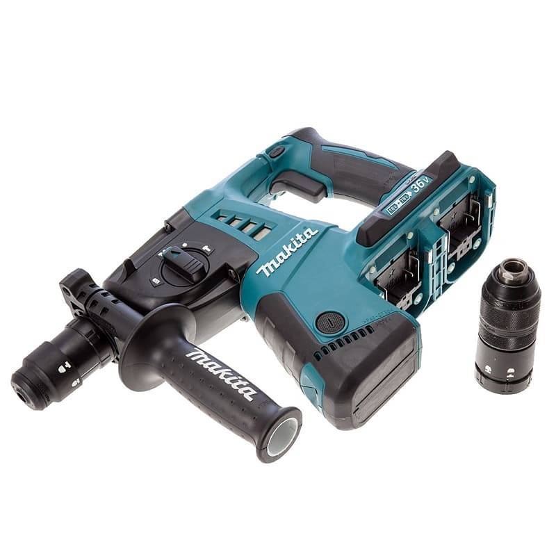 Makita - Lot de 2 machines 18V LXT Perforateur DHR264 + Perceuse visseuse DDF456 - MAKITA - avec 4 batteries 18V 4.0Ah - chargeur - MakPac - DLX2138PTJ - Imagen 4