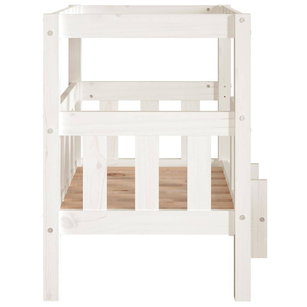 Vidaxl - Lit pour chien Blanc 65,5x50,5x70 cm Bois de pin solide vidaXL 822373 - Imagen 7