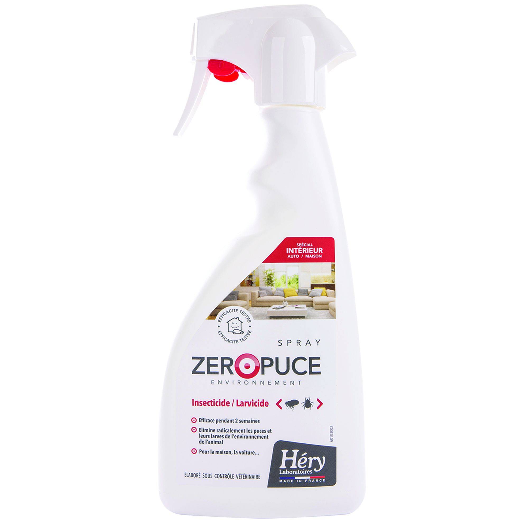 Laboratoires Hery - Spray cero pulga entorno 500 ml HERY