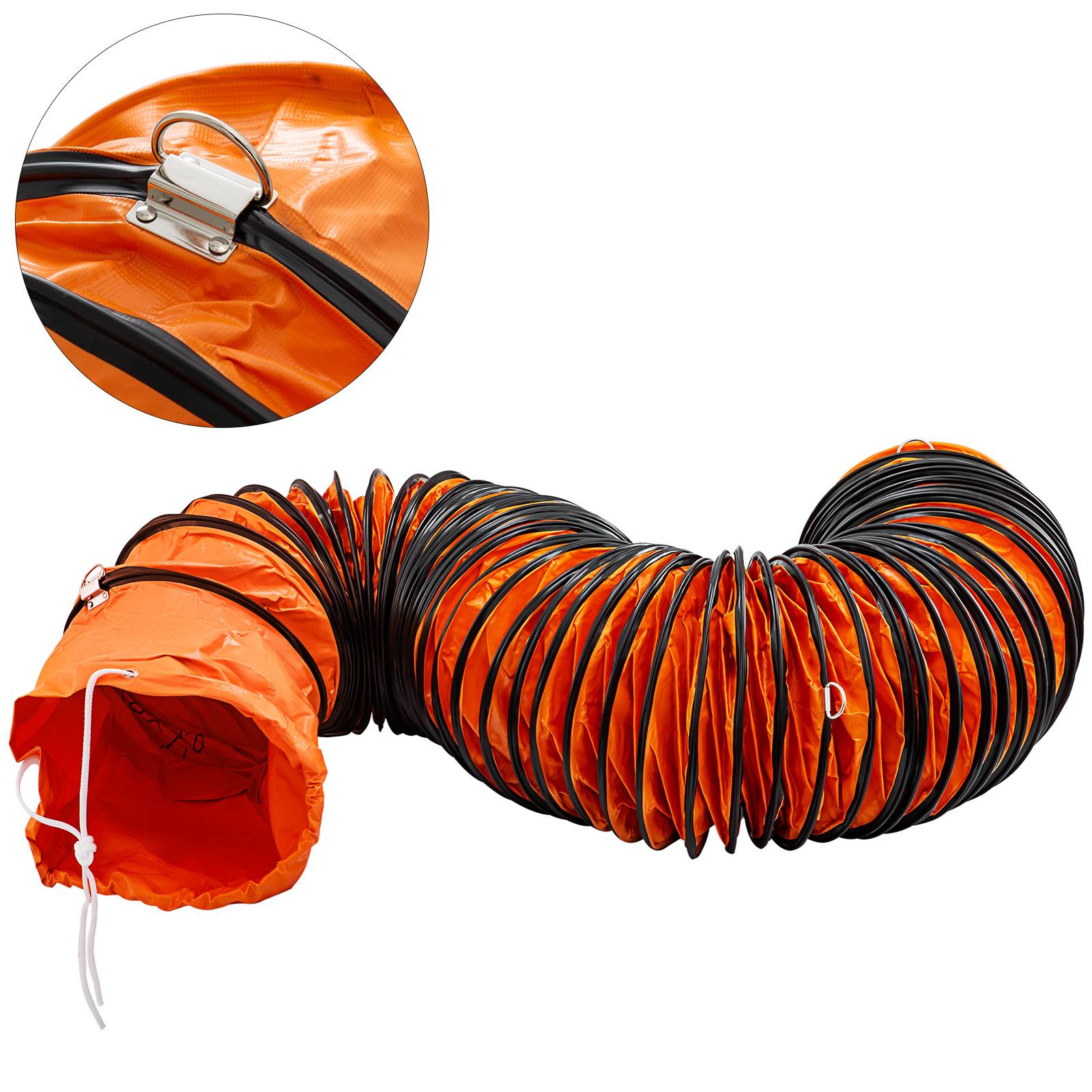 VEVOR Tuyaux PVC 25 pi, 10 po, flexible, résistant usure. Extraction. - Image 1