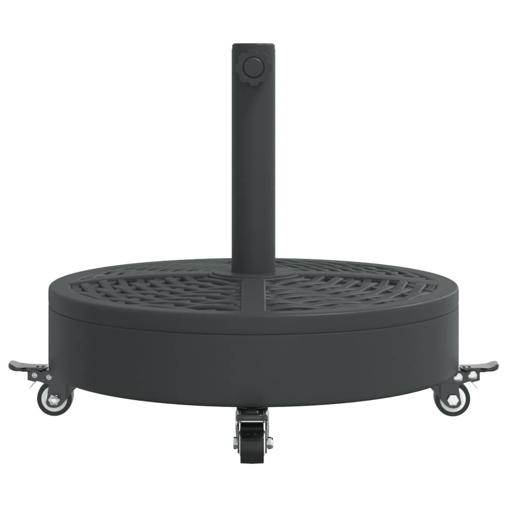 Maison Chic - Base de Parasol - Support de Parasol avec roues pour mâts Ø38 / 48 mm 27 kg rond - Image 4