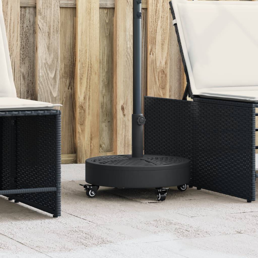 Maison Chic - Base de Parasol - Support de Parasol avec roues pour mâts Ø38 / 48 mm 27 kg rond - Image 2