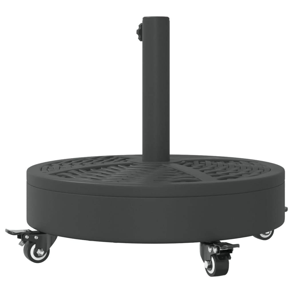 Maison Chic - Base de Parasol - Support de Parasol avec roues pour mâts Ø38 / 48 mm 27 kg rond - Image 6
