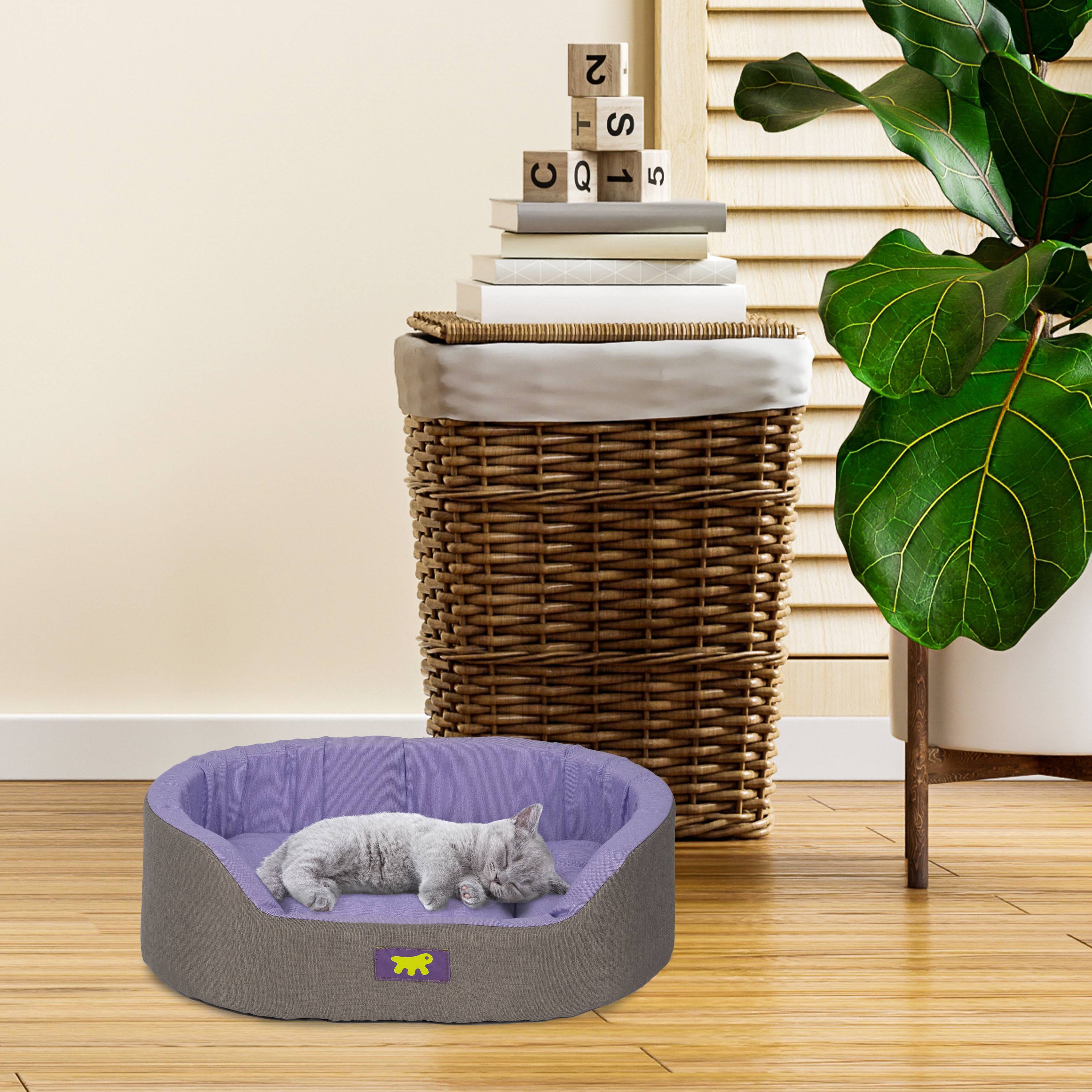 Ferplast - Ferplast Panier Chien Dandy, Coussin Amovible et Lavable, Housse en Coton avec Rembourrage Doux, Idéale Également comme Niche pour Chat, 55 x 41 x H - Imagen 3