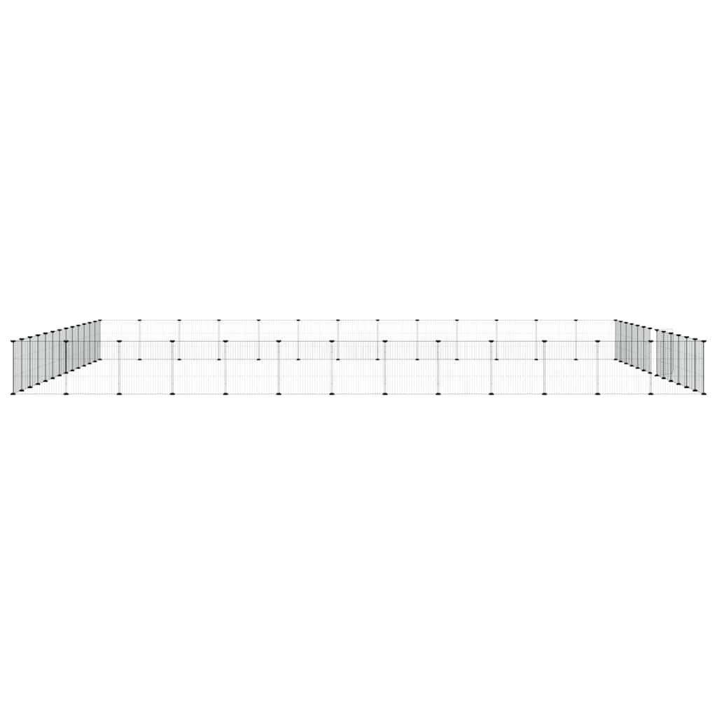 Vidaxl - Cage animaux de compagnie à 52 panneaux et porte Noir 455x455x35 cm vidaXL 3114029 - Imagen 6