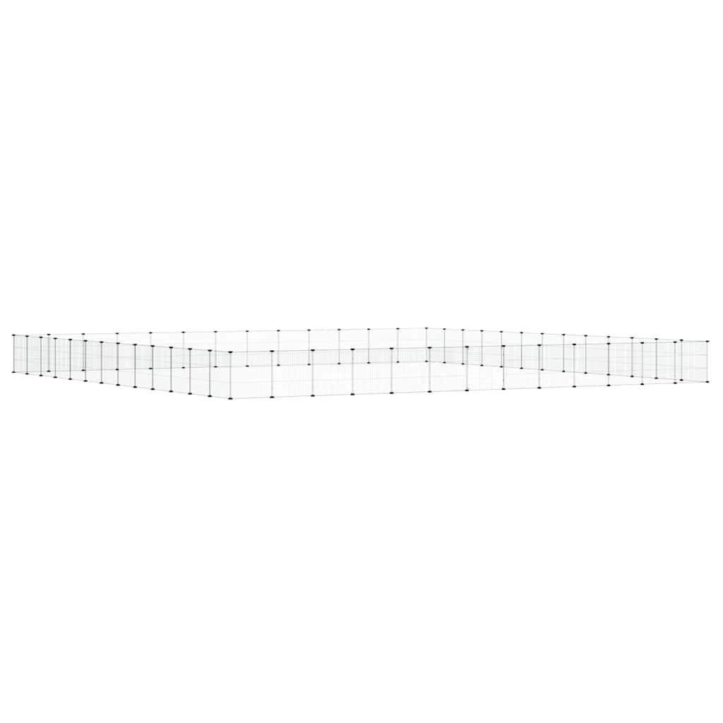 Vidaxl - Cage animaux de compagnie à 52 panneaux et porte Noir 455x455x35 cm vidaXL 3114029 - Imagen 8