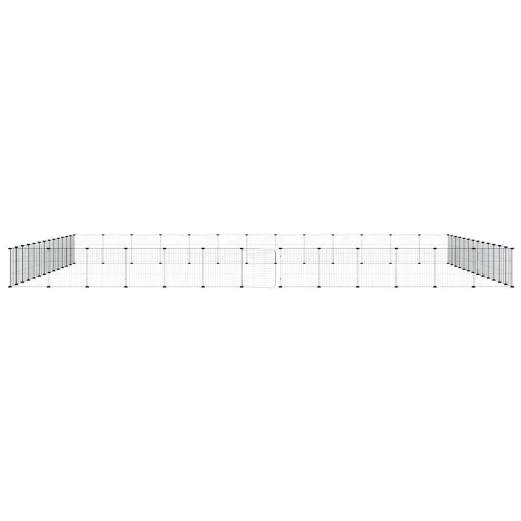 Vidaxl - Cage animaux de compagnie à 52 panneaux et porte Noir 455x455x35 cm vidaXL 3114029 - Imagen 5