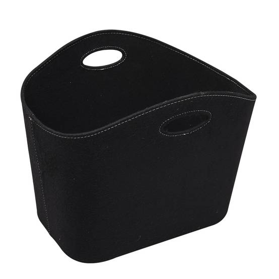 Seau à bûches rectangulaire en feutre WERKA PRO 45x33x39cm - Image 1