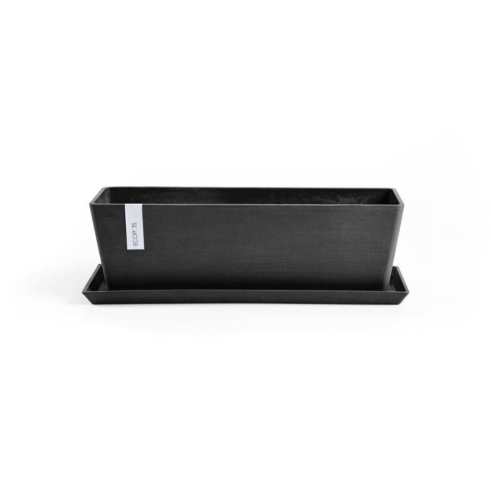 Ecopots - Pot Rectangulaire Bruges 65 New Gris Foncé - 65 x 17 x H. 17 cm - 13,5 L ECOPOTS - Imagen 4