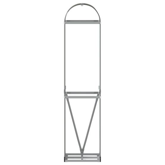 Range-bûches acier galvanisé pour bois de chauffage extérieur Marron 170cm – ComfortXL Outdoor Living - Image 4
