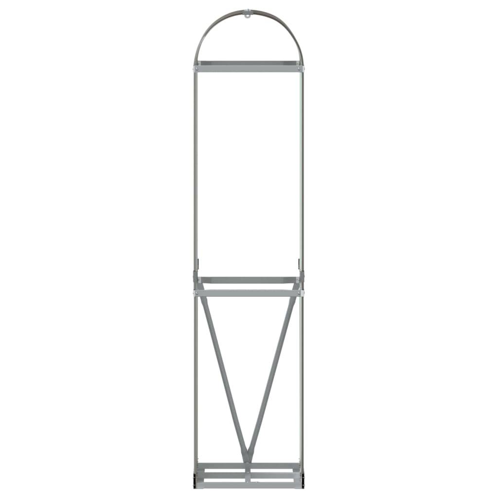 Range-bûches acier galvanisé pour bois de chauffage extérieur Marron 170cm – ComfortXL Outdoor Living - Image 4