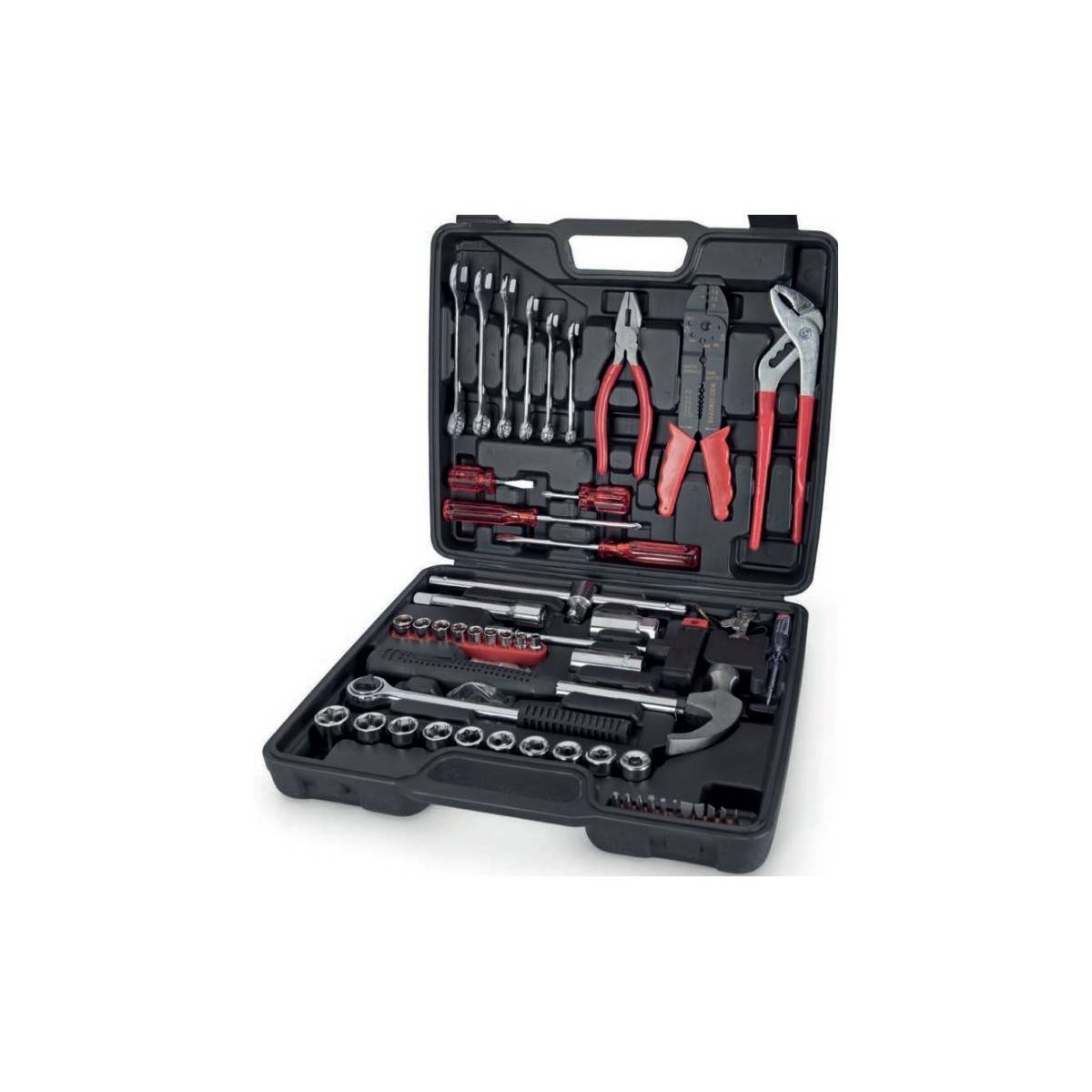 Malette à outils 100 pièces Boite à outils 100 pièces Acier carbone ITOOLS - Imagen 1