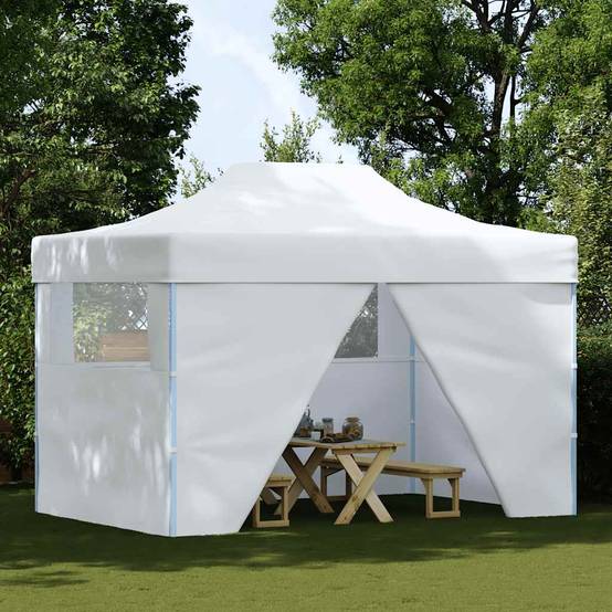Chapiteau Pliant Professionnel Acier 4 Parois Imperméable pour Mariage Blanc 3x4m – ComfortXL Outdoor Living - Image 2