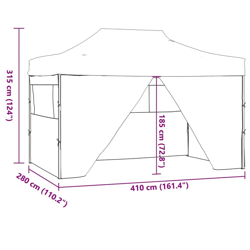 Chapiteau Pliant Professionnel Acier 4 Parois Imperméable pour Mariage Blanc 3x4m – ComfortXL Outdoor Living - Image 6