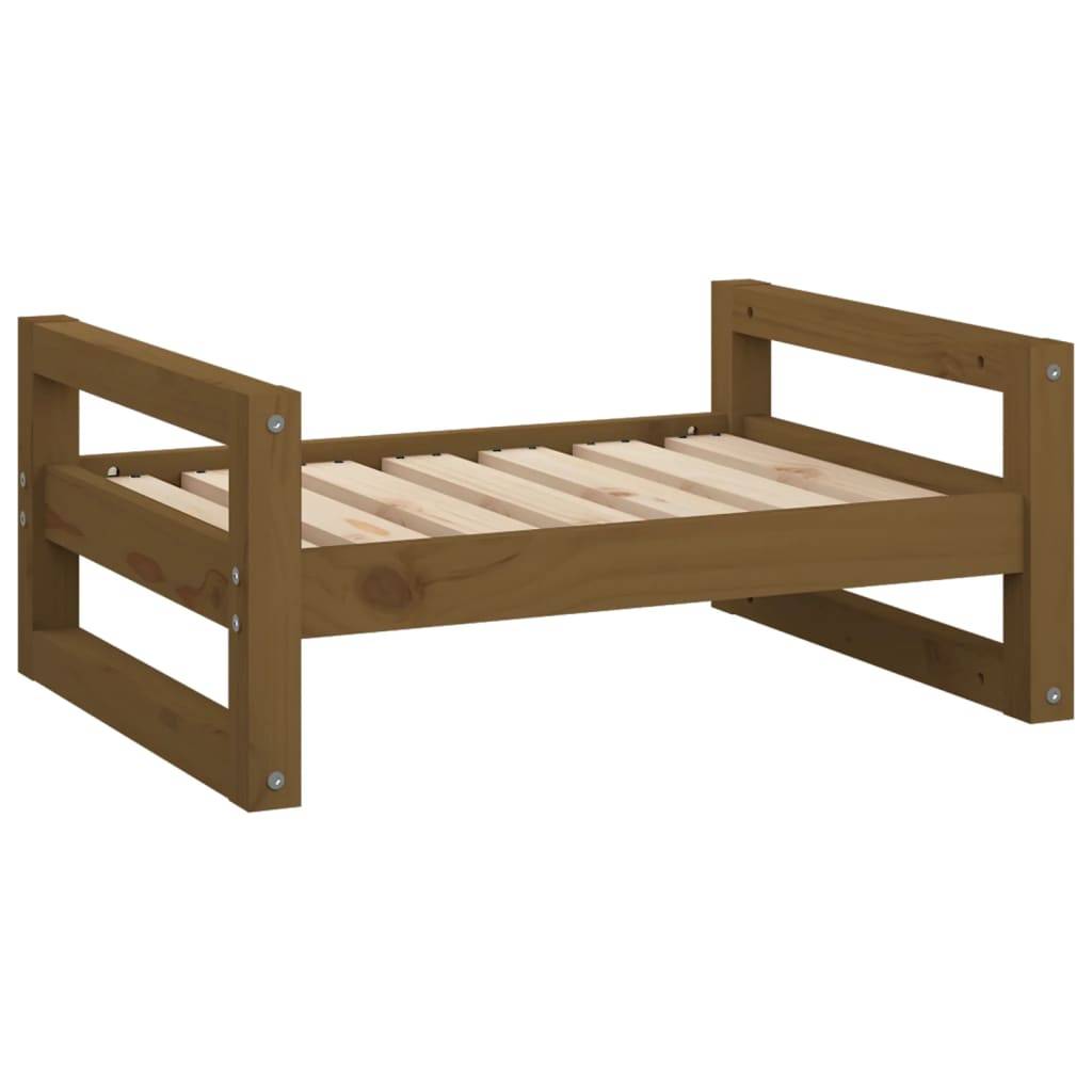 Vidaxl - Lit pour chien Marron miel 65,5x50,5x28 cm Bois de pin solide vidaXL 821475 - Imagen 2
