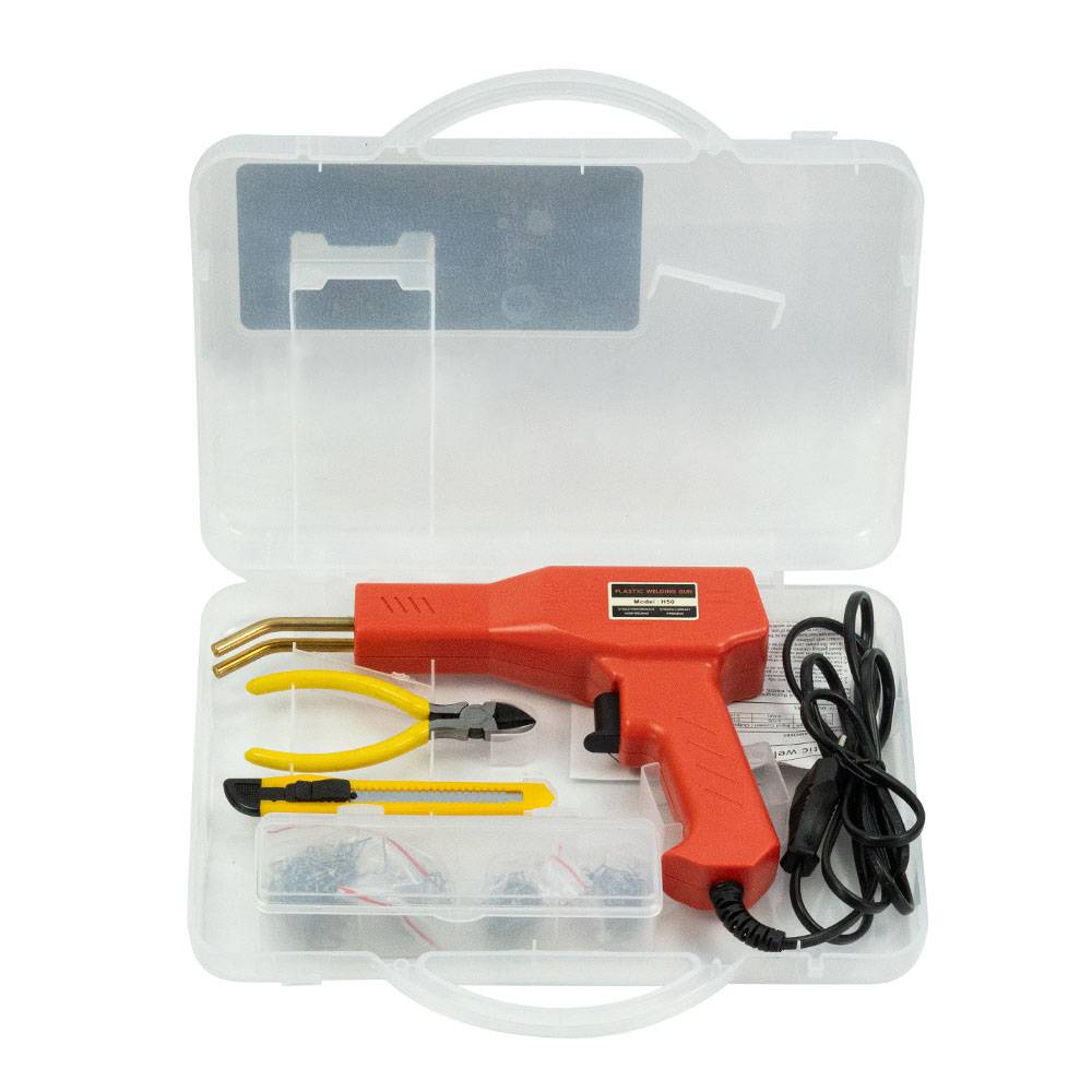 Sans Marque - Pistolet pour souder le plastique 50 W - Kit avec agrafes et accessoires - Imagen 2