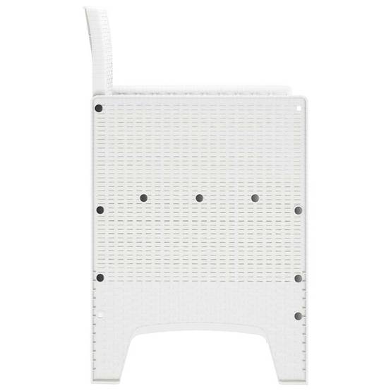 Chaise de jardin polypropylène blancs 53 x 49 x 85 cm, Poids :24.6kg - PANGIVO - Image 7