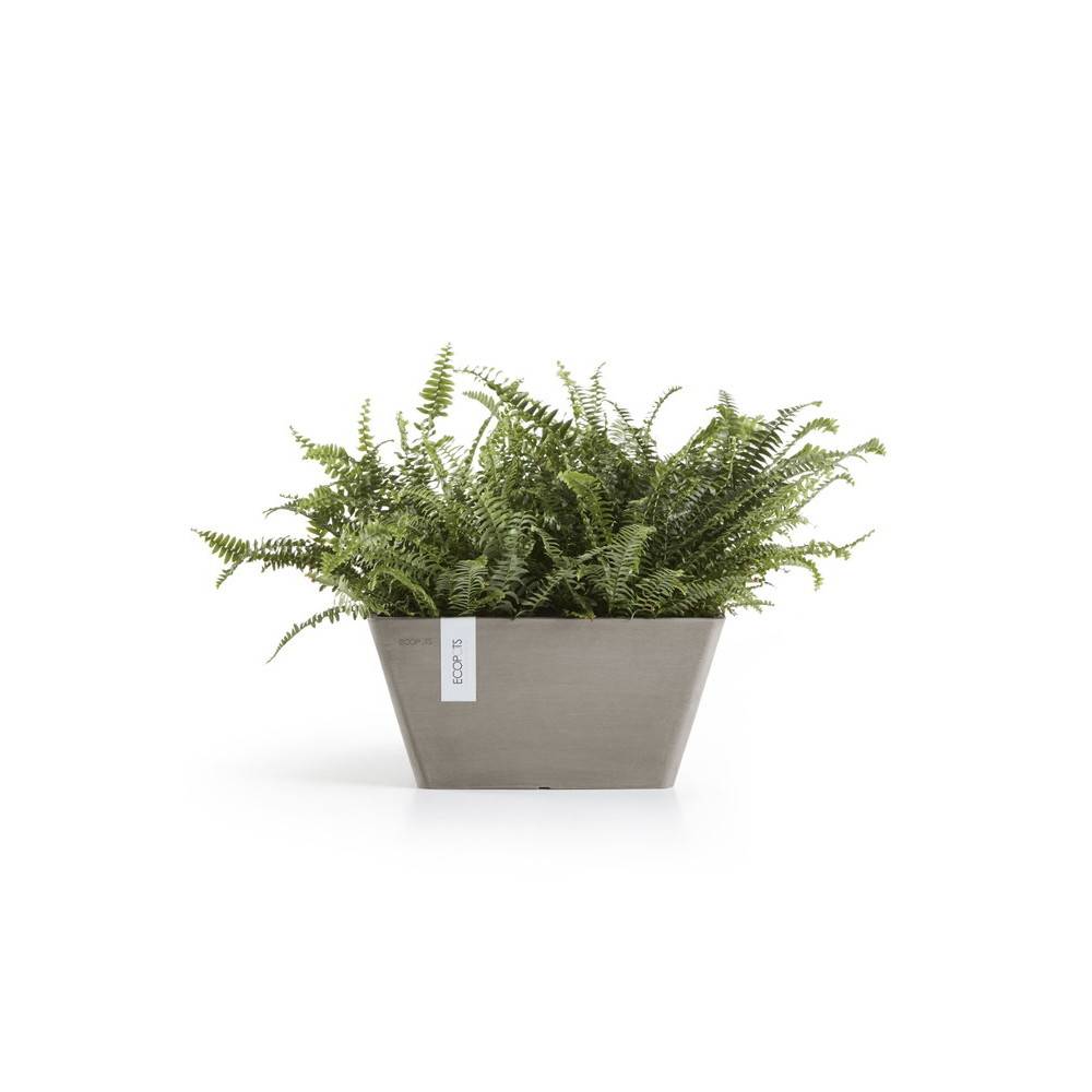 Ecopots - Pot Carré Berlin 30 Taupe - 31 x 31 x H. 15,5 cm - 10 L ECOPOTS - Imagen 2