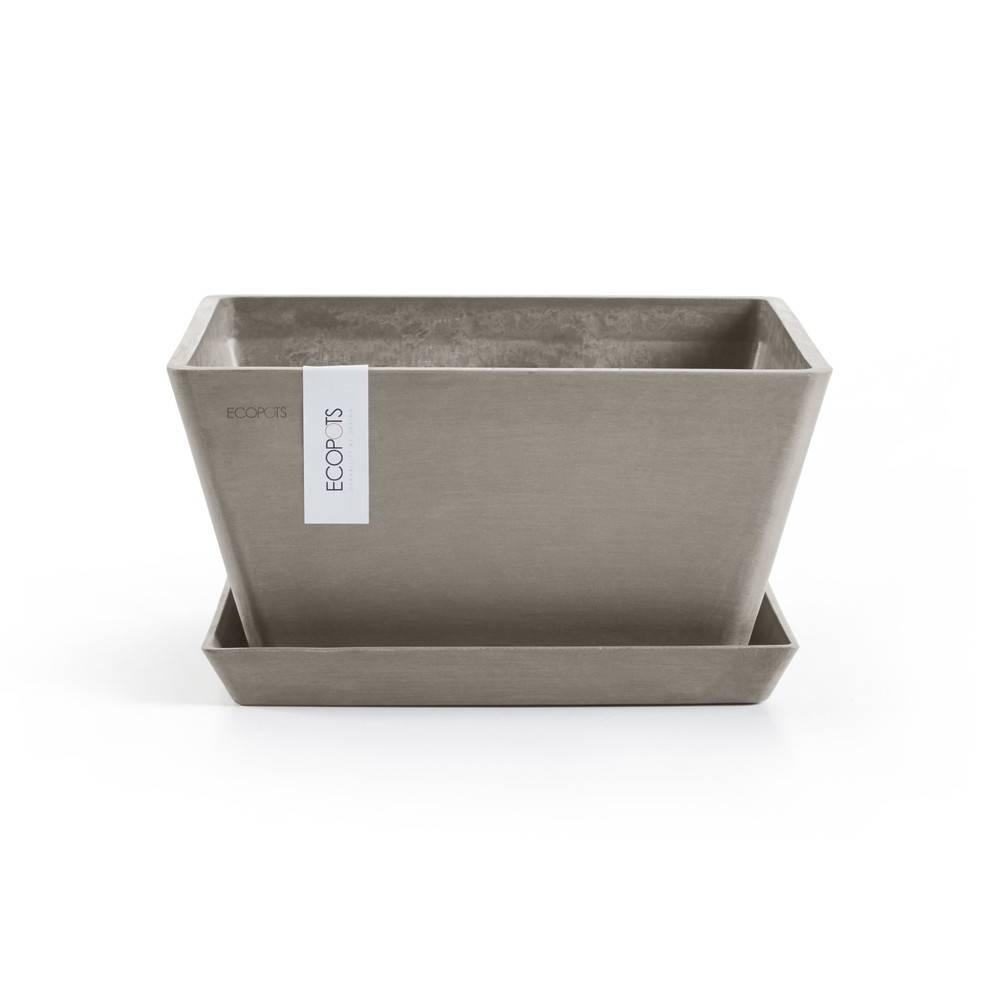 Ecopots - Pot Carré Berlin 30 Taupe - 31 x 31 x H. 15,5 cm - 10 L ECOPOTS - Imagen 4