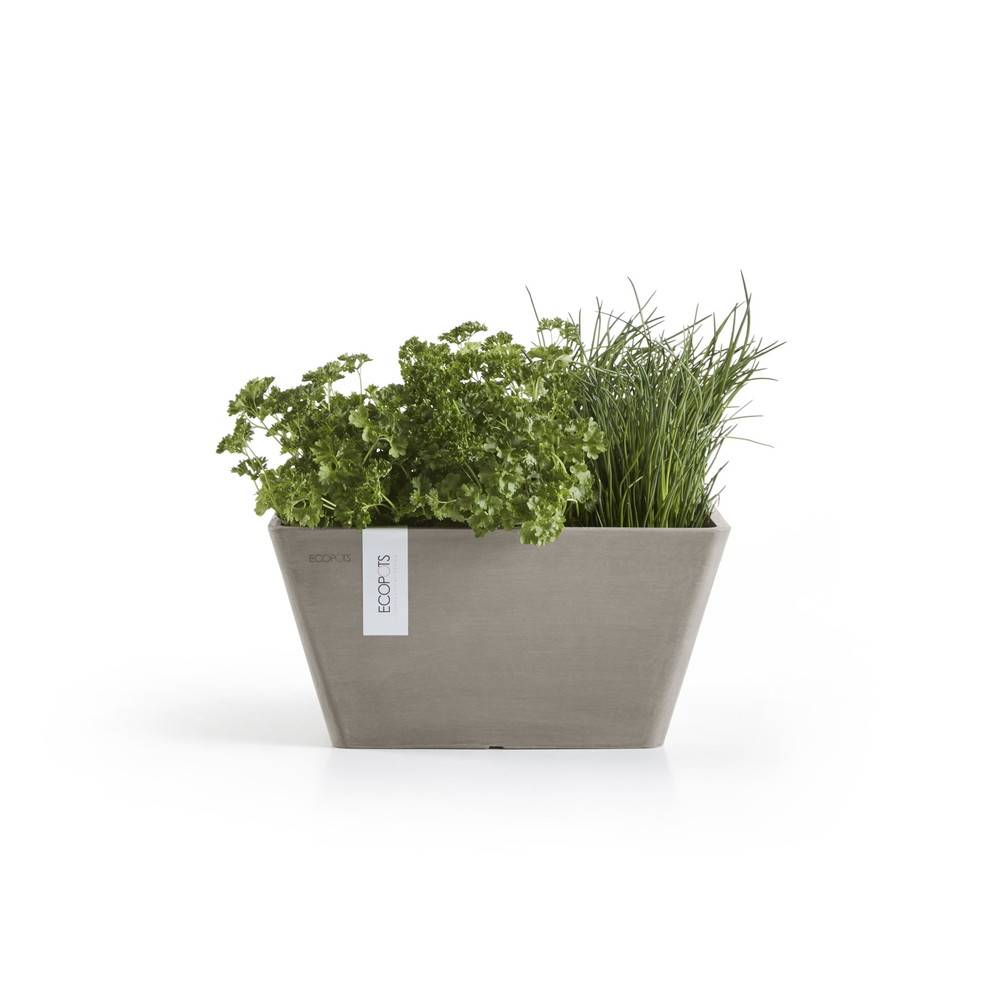 Ecopots - Pot Carré Berlin 30 Taupe - 31 x 31 x H. 15,5 cm - 10 L ECOPOTS - Imagen 3