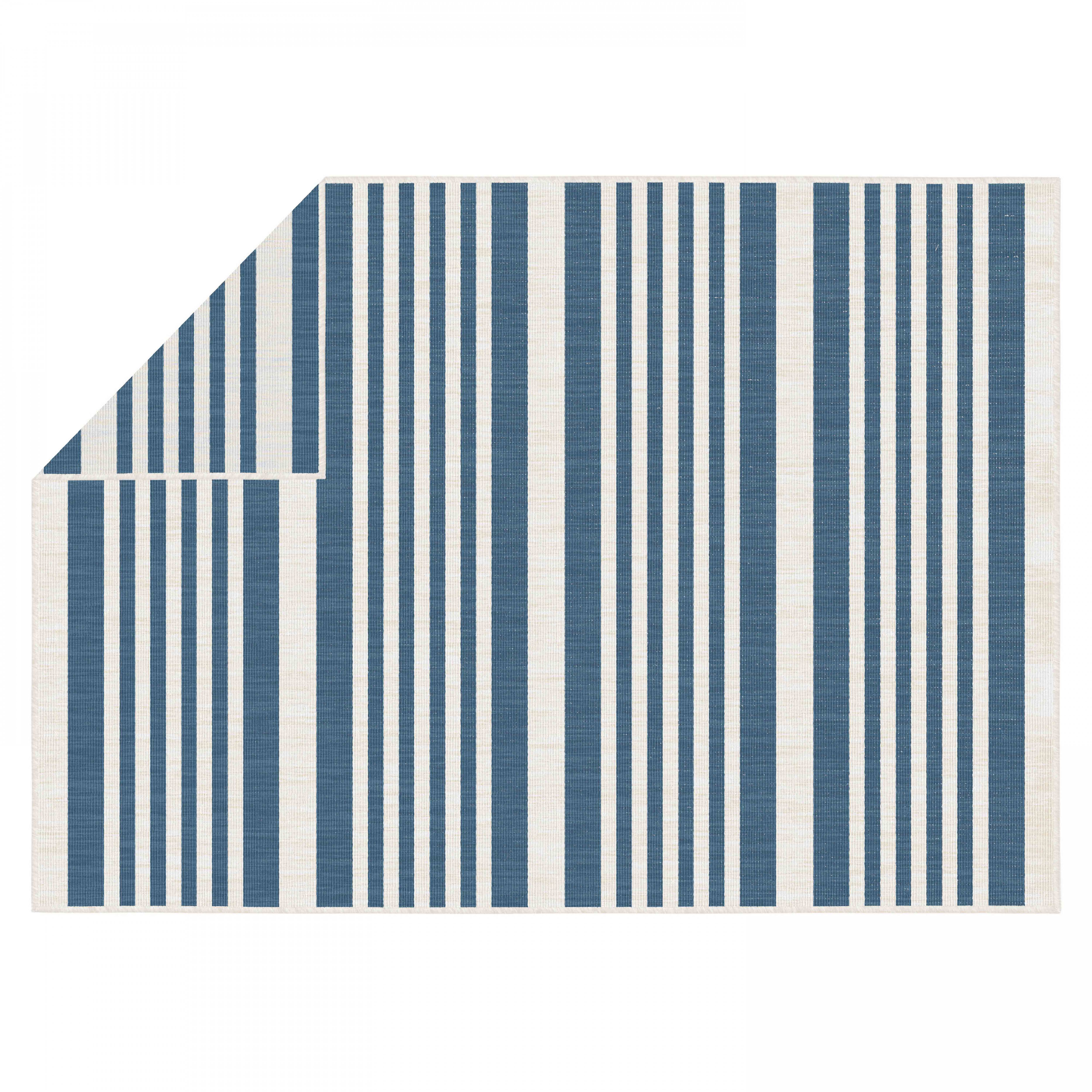 Oviala - Tapis d'extérieur en polypropylène 160 x 230 cm bleu Kilma - Oviala - Imagen 4