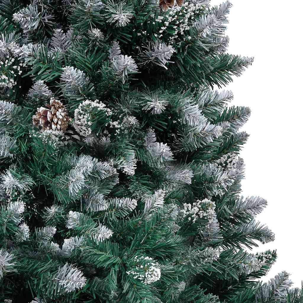 ComfortXL - Sapin de Noël Artificiel Enneigé avec LED et Pommes de Pin Vert 150 cm – ComfortXL Outdoor Living - Image 4