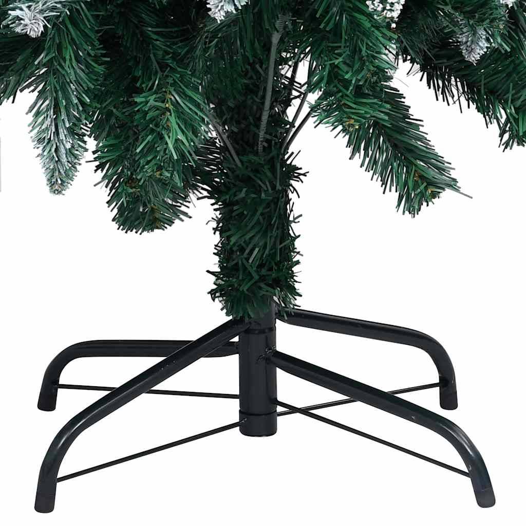 ComfortXL - Sapin de Noël Artificiel Enneigé avec LED et Pommes de Pin Vert 150 cm – ComfortXL Outdoor Living - Image 5
