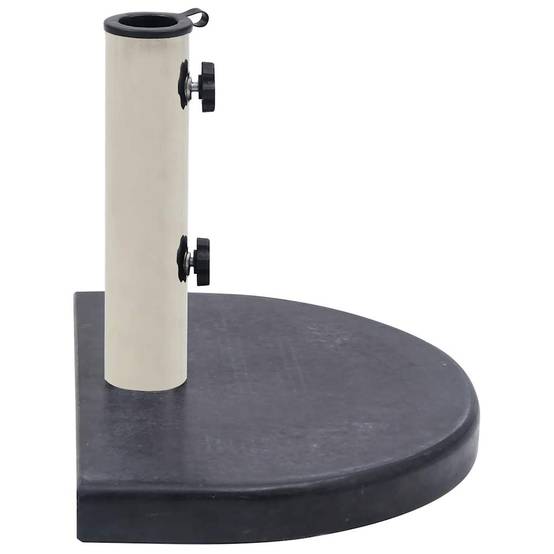 ComfortXL - Pied de Parasol Demi-Lune en Granit 10 kg Socle pour Mur Balcon Terrasse Noir – ComfortXL Outdoor Living - Image 3