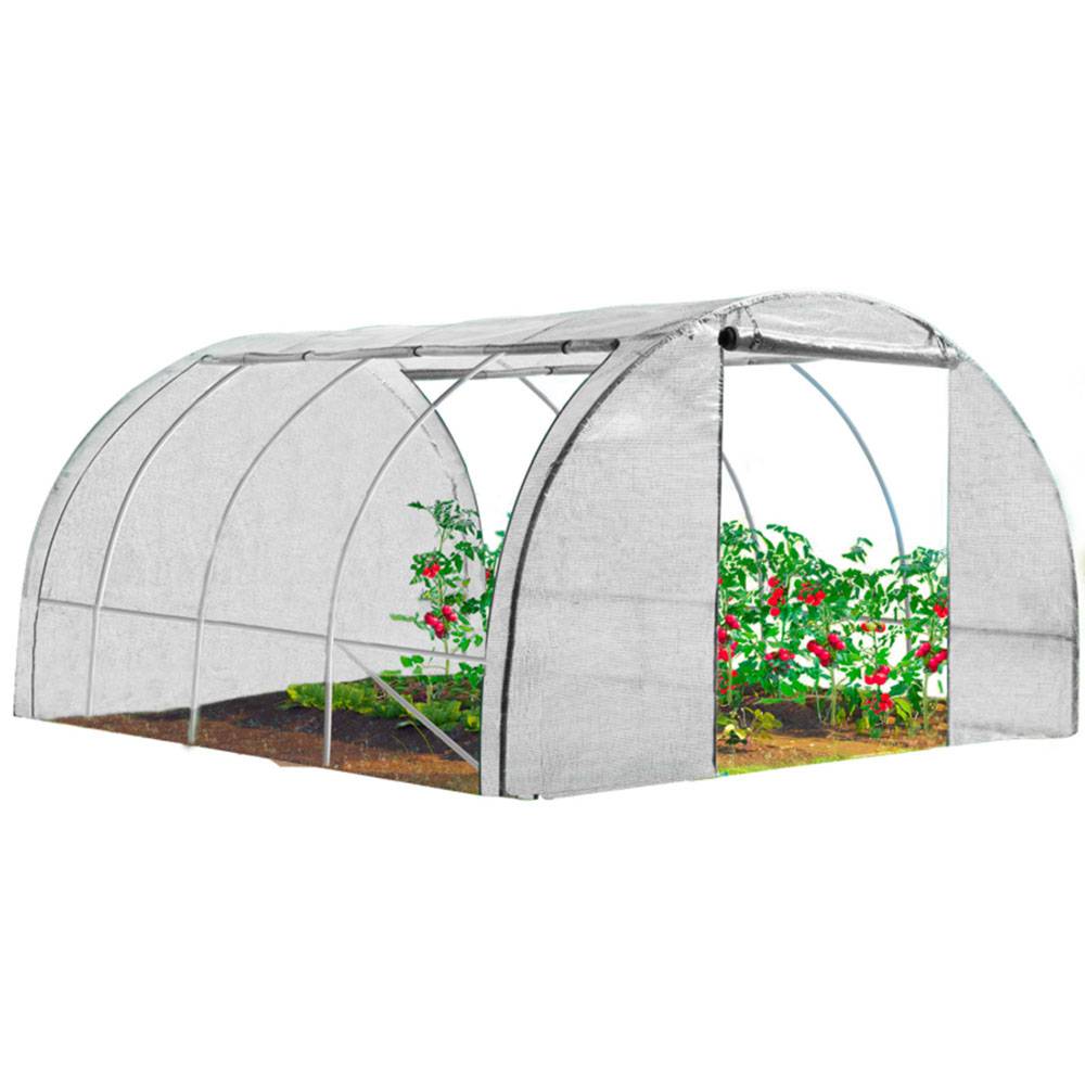Serre de jardin tunnel - 12 M² Blanche - 4 saisons XL - TERRE JARDIN - Image 1