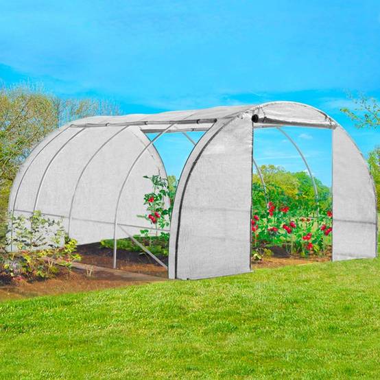 Serre de jardin tunnel - 12 M² Blanche - 4 saisons XL - TERRE JARDIN - Image 5