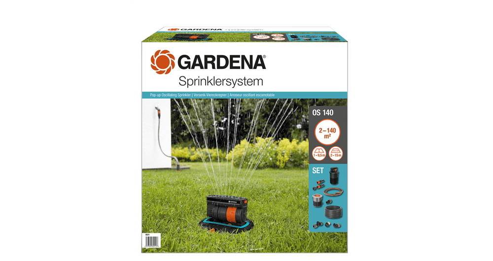 Gardena - Kit Arroseur oscillant escamotable OS 140 Gardena - Imagen 2