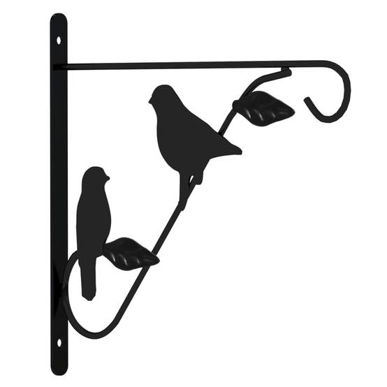 PANGIVO - Supports de panier suspendu avec jardinières acier noir 35 x 35 x 52 cm - PANGIVO - Image 3