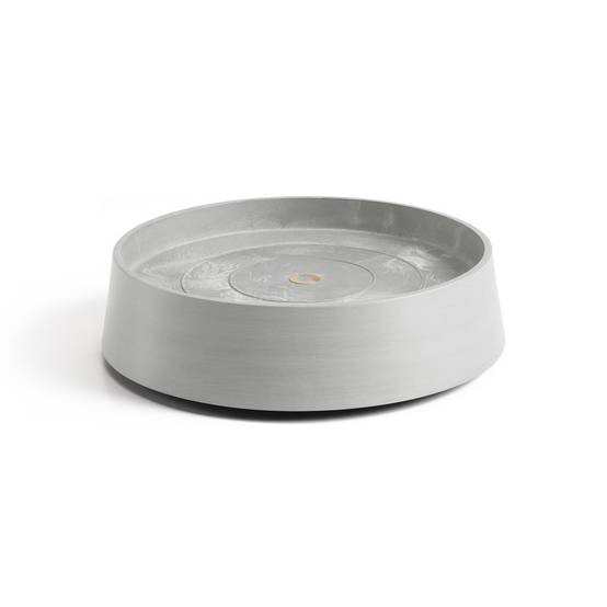 Ecopots - Support à roulettes Wheels Oslo 35 Blanc Gris - Ø 32,2 x H. 8,5 cm ECOPOTS