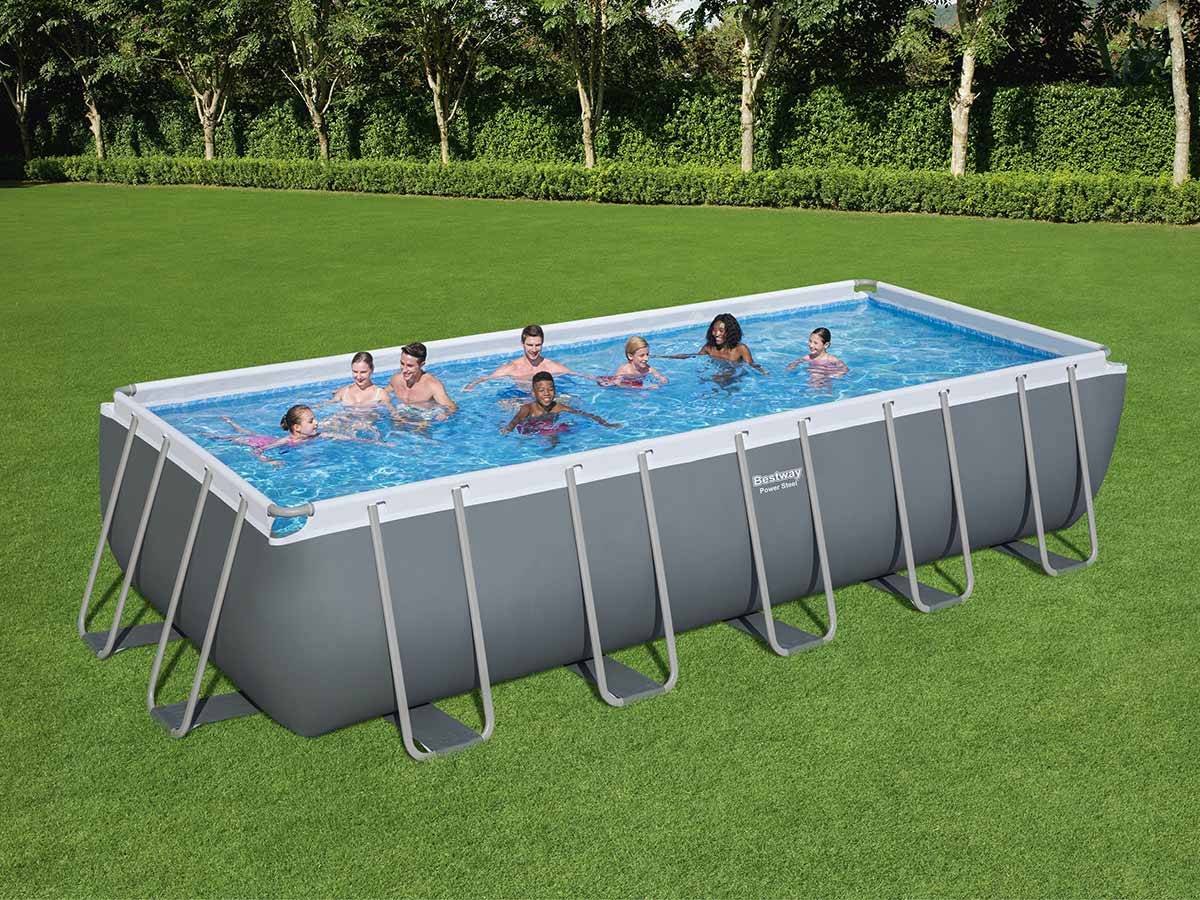 Bestway - Piscine tubulaire Power Steel rectangulaire 6,40 x 2,74 x 1,32 m - Bestway - Imagen 2