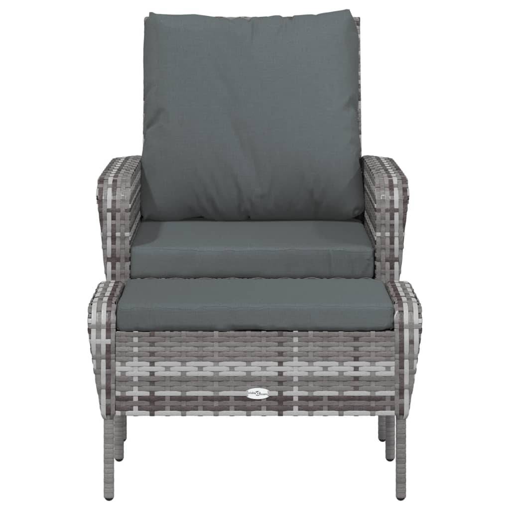 Chaise bois composite 1 places tissu gris  69 x 78 x 88 cm  - Prolenta premium  p3100.7 - Image 3
