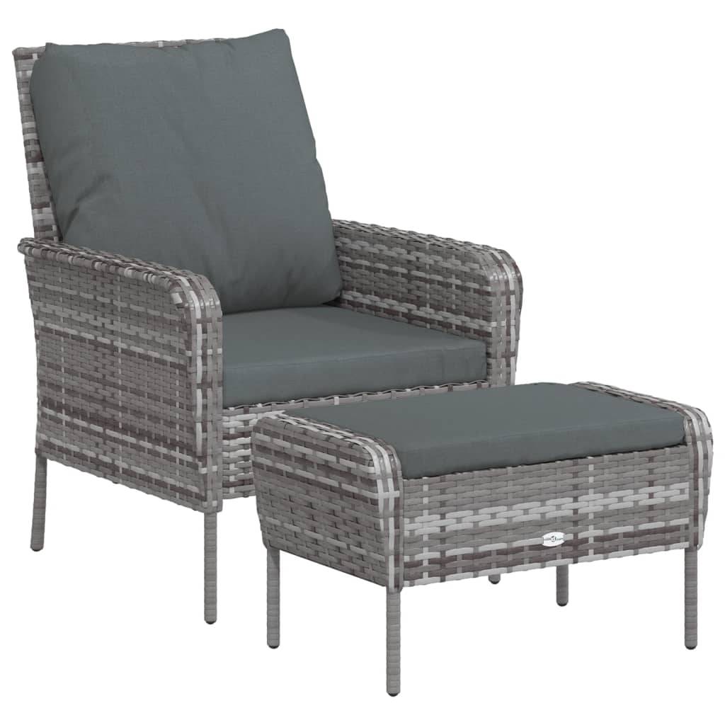 Chaise bois composite 1 places tissu gris  69 x 78 x 88 cm  - Prolenta premium  p3100.7