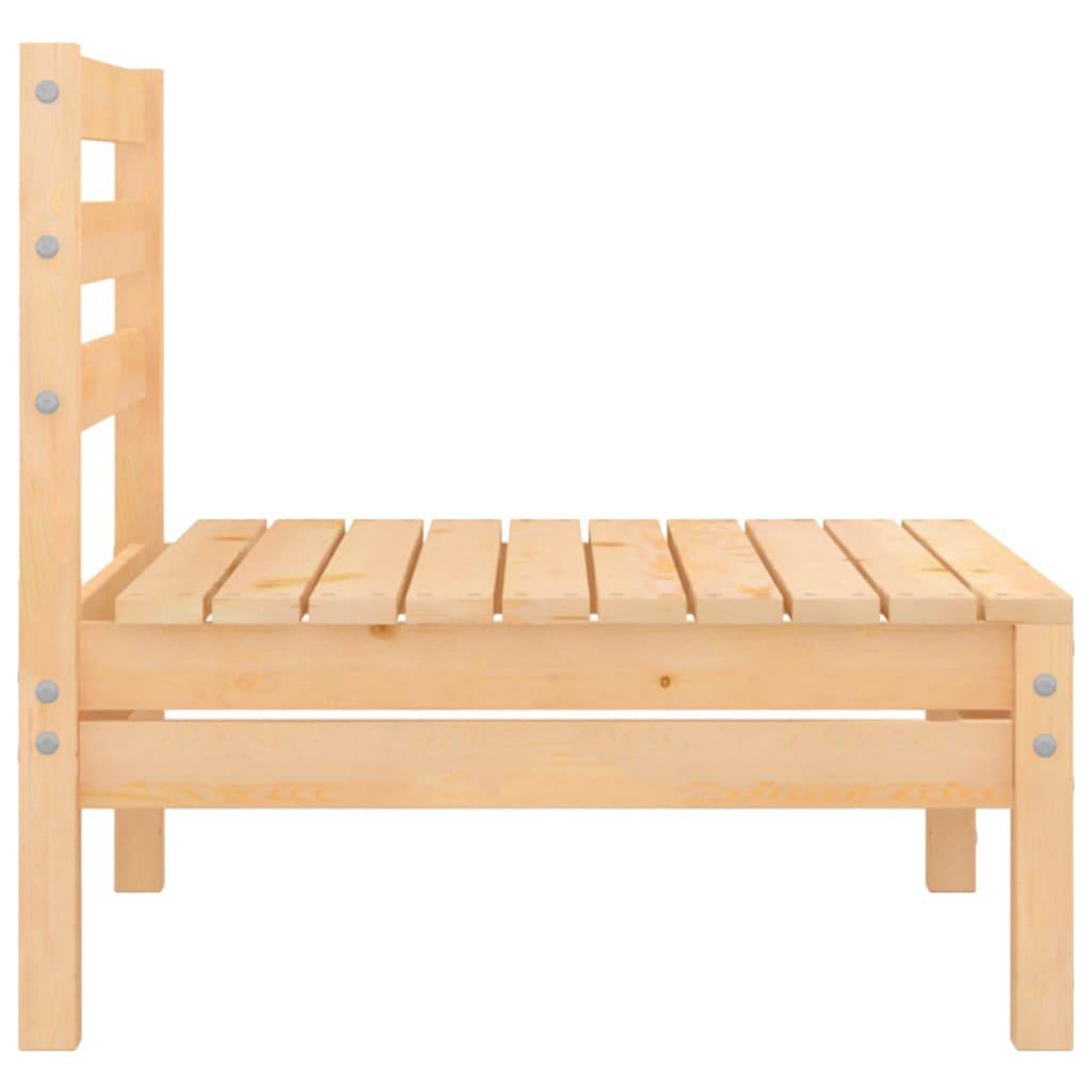 Helloshop26 - Salon de jardin meuble d'extérieur ensemble de mobilier 4 pièces bois de pin massif - Imagen 7