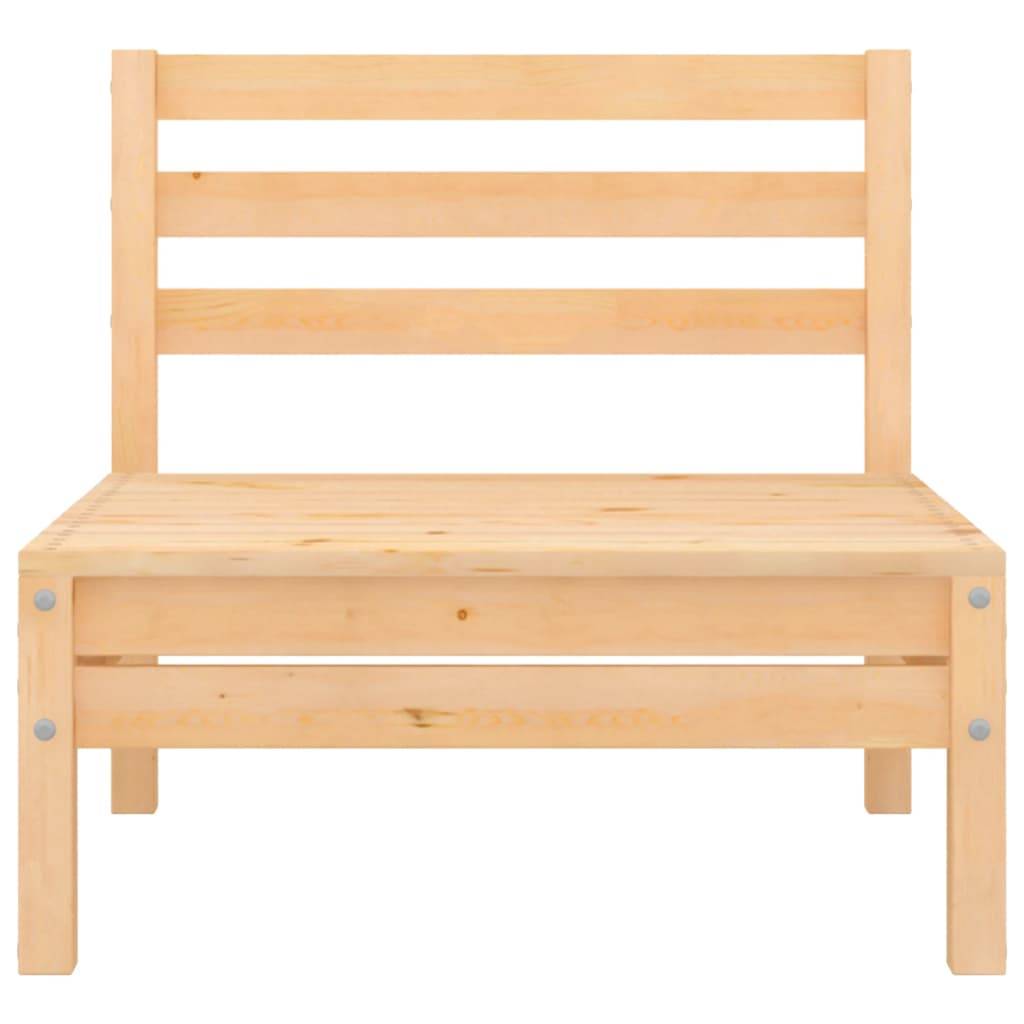 Helloshop26 - Salon de jardin meuble d'extérieur ensemble de mobilier 4 pièces bois de pin massif - Imagen 6