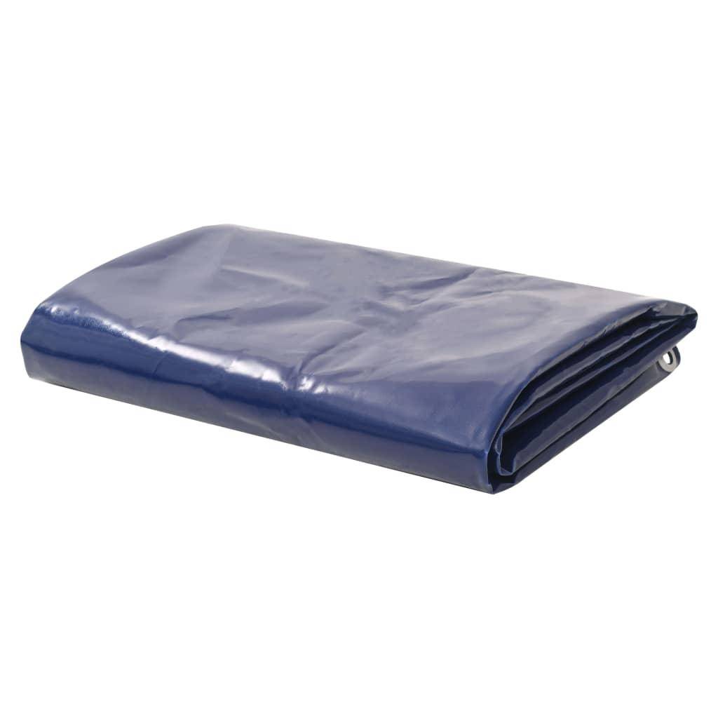 Helloshop26 - Bâche couverture de protection housse de protection imperméable contre uv camping meubles de jardin voitures bateau extérieur 6 x 8 m bleu - Imagen 1