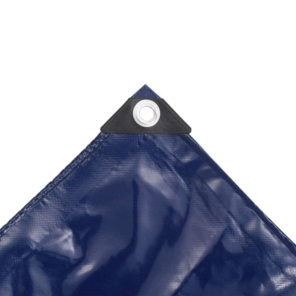 Helloshop26 - Bâche couverture de protection housse de protection imperméable contre uv camping meubles de jardin voitures bateau extérieur 6 x 8 m bleu - Imagen 3