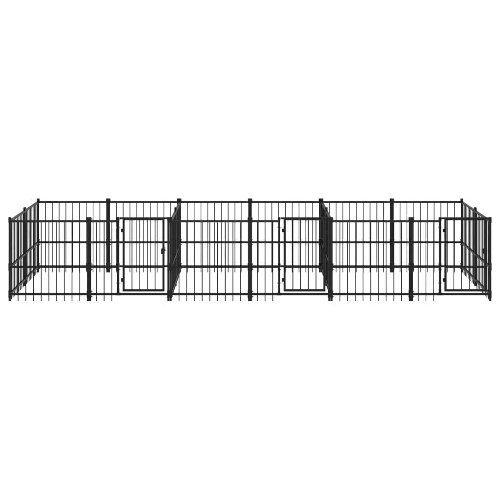 Vidaxl - Chenil d'extérieur pour chiens Acier 11,26 m² vidaXL 3124665 - Imagen 7