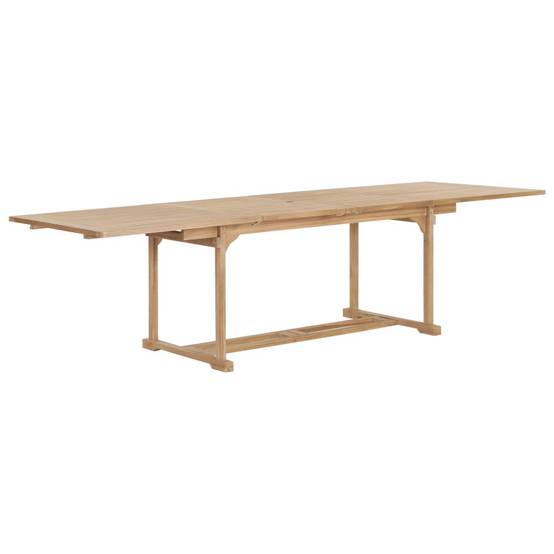 Très Grande Table de Jardin Extensible 180 à 280 cm en Teck Massif, avec Double Allonge, Idéale pour 12 Personnes – ComfortXL Outdoor Living - Image 2