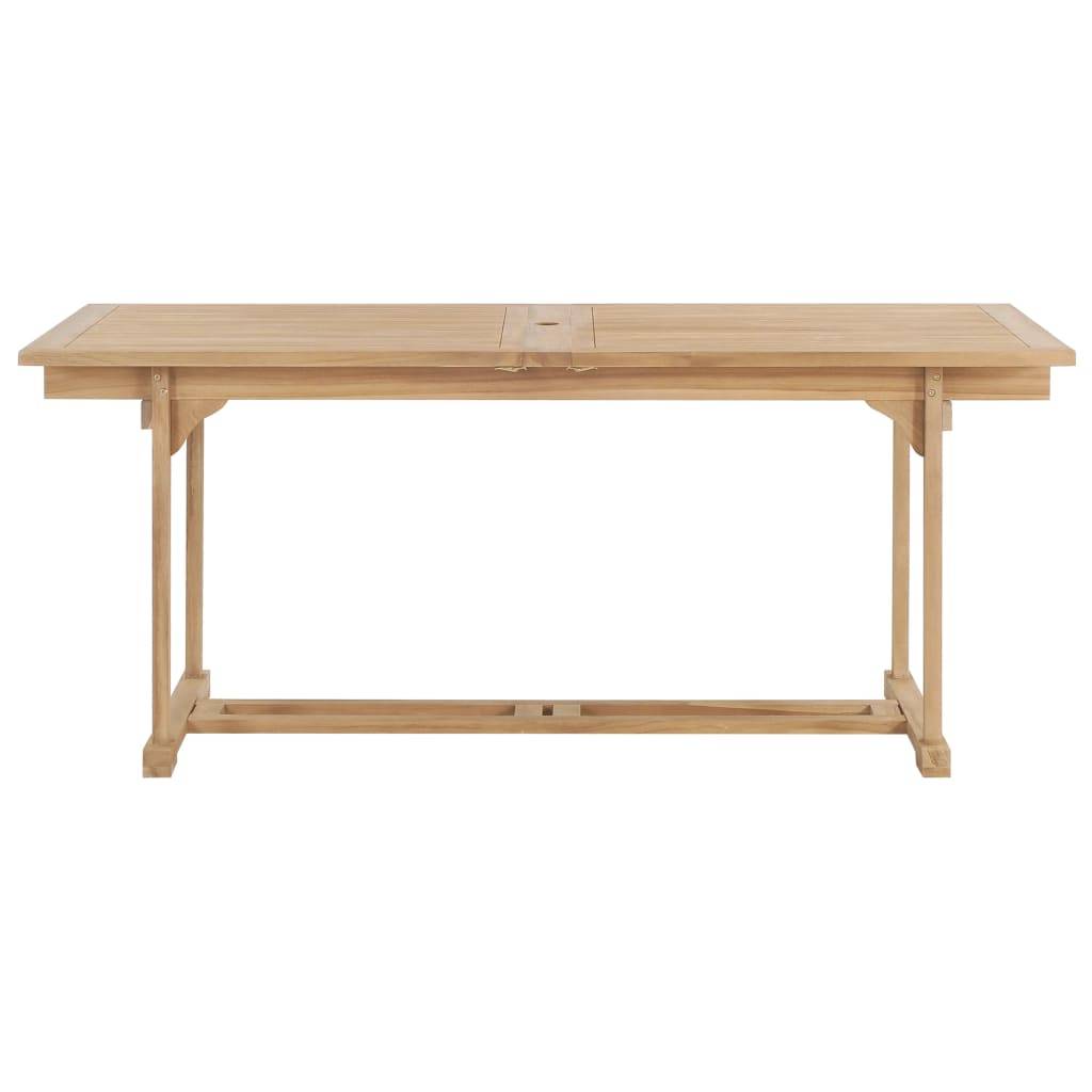 Très Grande Table de Jardin Extensible 180 à 280 cm en Teck Massif, avec Double Allonge, Idéale pour 12 Personnes – ComfortXL Outdoor Living - Image 4