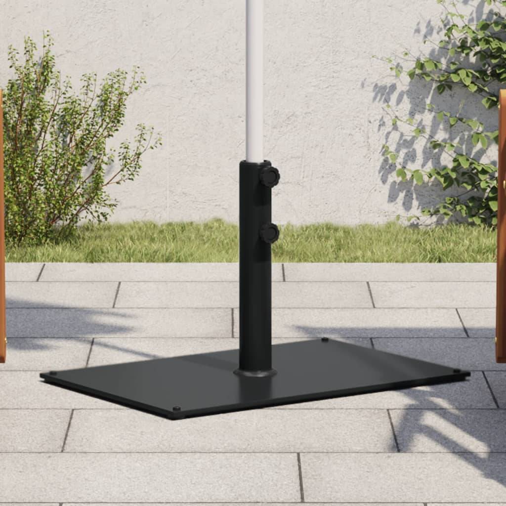 ComfortXL - Base de Parasol Rectangulaire en Acier 15 kg pour Balcon et Terrasse Gris Foncé – ComfortXL Outdoor Living - Image 1