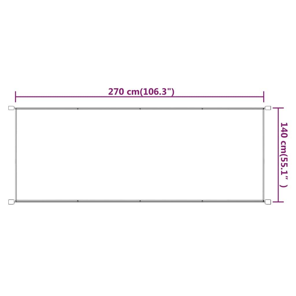 Helloshop26 - Auvent vertical 140x270 cm tissu oxford bleu - Imagen 5