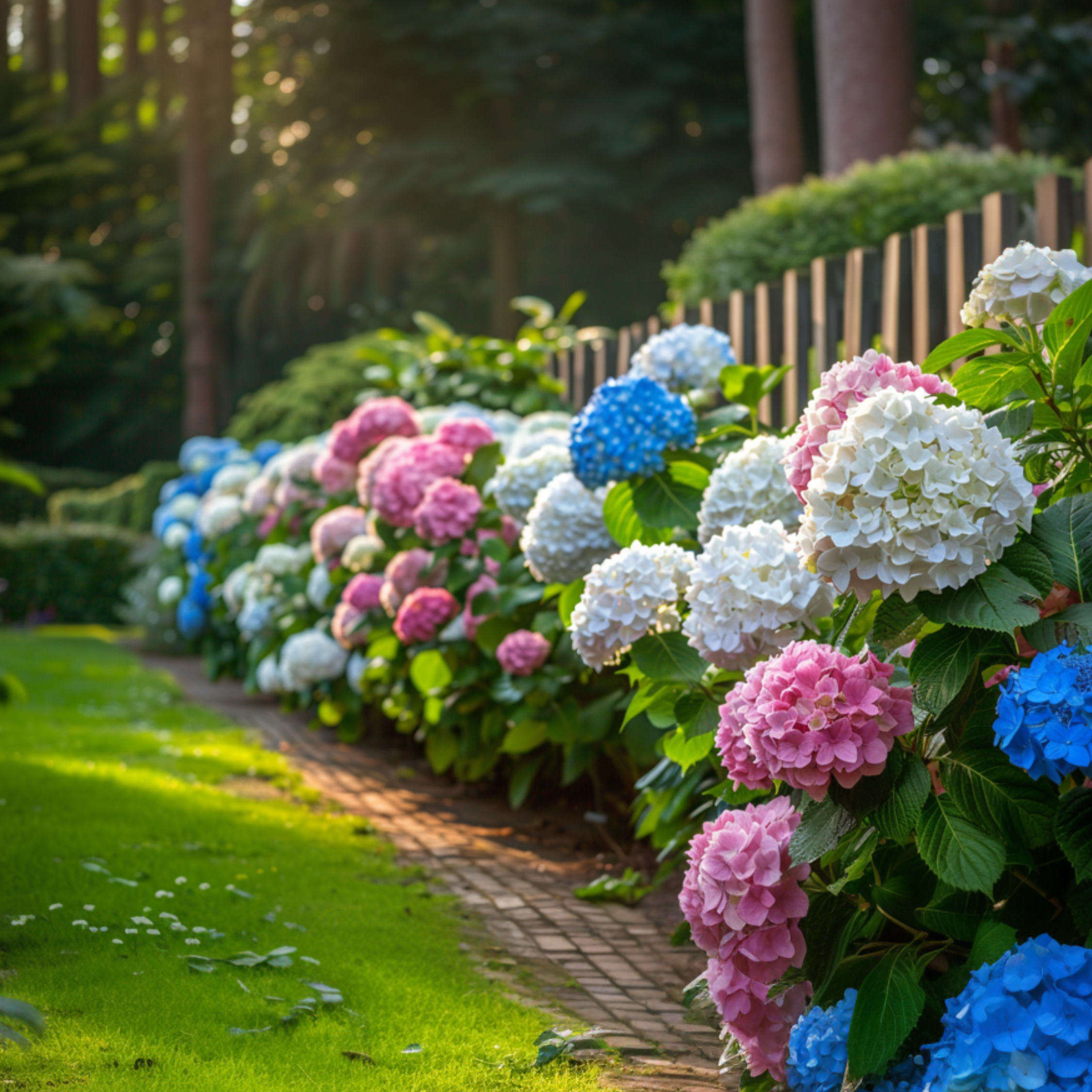 Hortensia - Set de 3 - Hydrangea macrophylla - Hauteur 25-40cm - ⌀9cm - Image 2