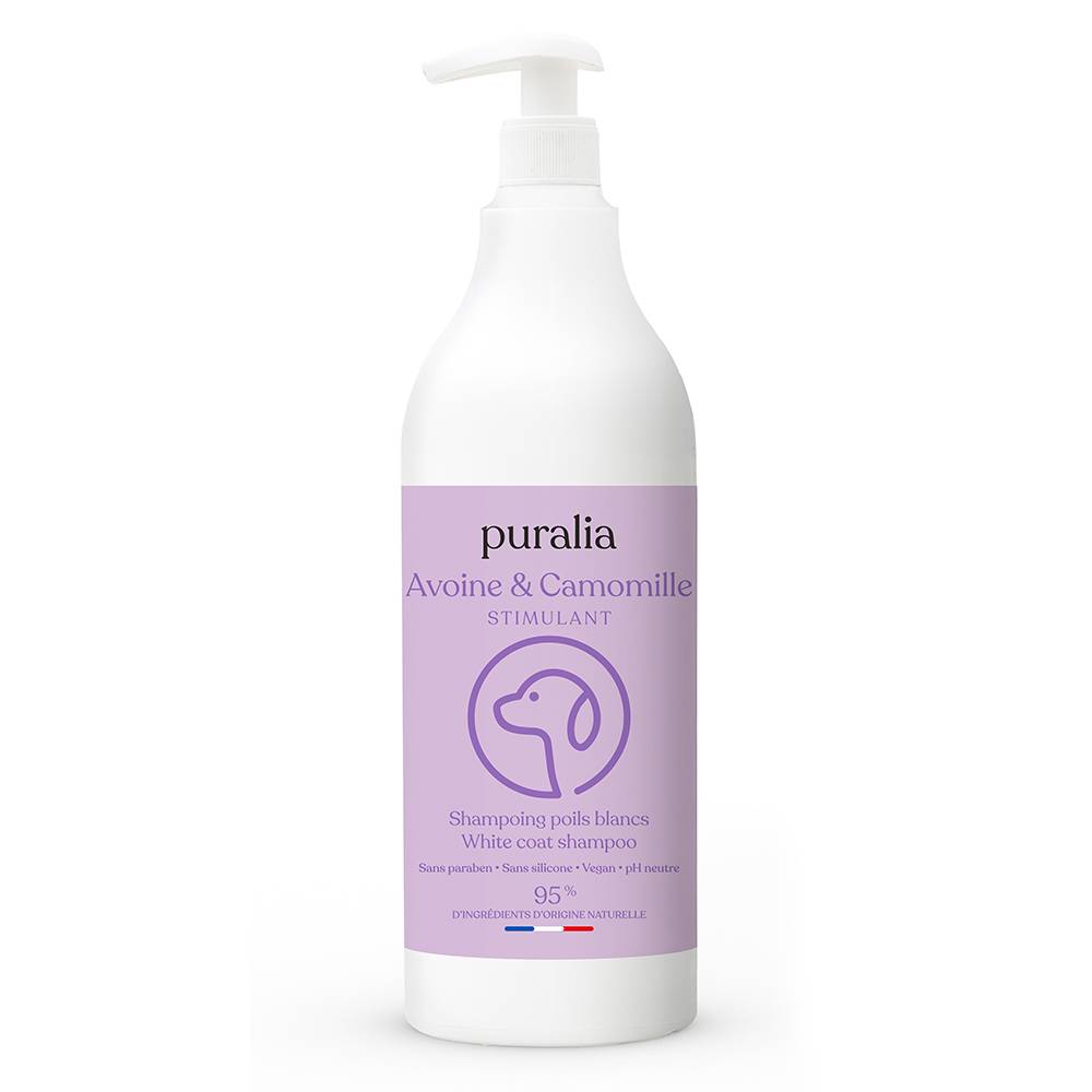Shampoing poils blancs 1L PURALIA - Imagen 1