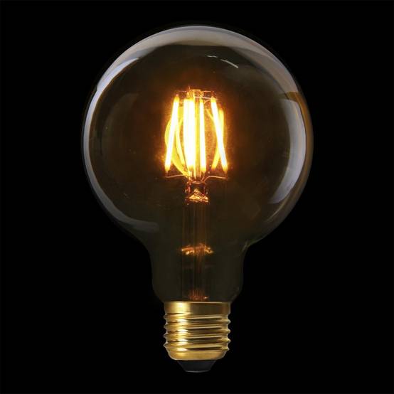 The Home Deco Factory - Ampoule G95 Filaments LED "Droit" 2W Transparent - Image 3